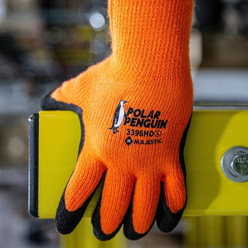 Polar Penguin Winter Work Glove with Foam Latex Palm | Majestic Glove